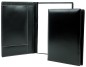 Preview: Schreibmappe DIN A4, incl. Memoblock CAMBRIDGE Top Grain Rindleder schwarz